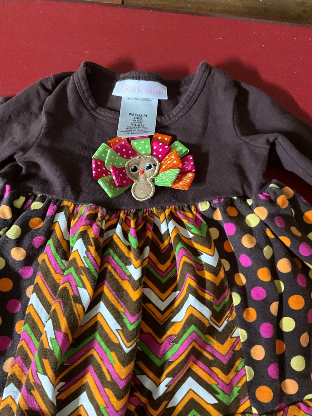 Bonnie Baby size 3/6 month Thanksgiving outfit
